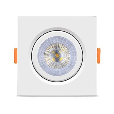 Imagem de Luminária LED Ecospot 5W 6500K MR16 Elgin Quadrada de Embutir Bivolt Luz Branca Fria