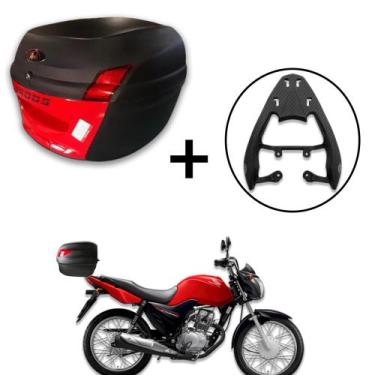 Imagem de Baú 34 litros Awa Proos com Bagageiro  FIBERFORCE CG 125 150 160 Start