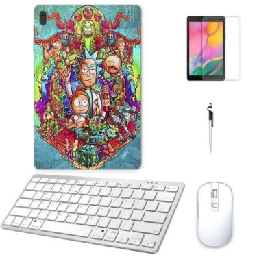 Imagem de Adesivo Galaxy Tab S8 Sm-X7068 Rick Morty /Tecl/Mou/Can/Pel - Skin Zab