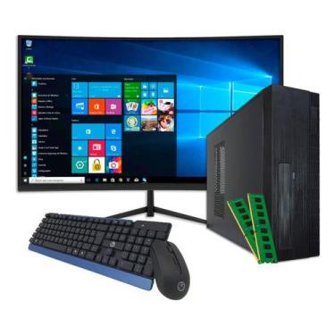 Imagem de Pc Gamer Slim Ryzen 7 5700G 32gb Ram Ssd 960gb Tela 23 Vega 8 Wifi - P