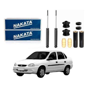 Imagem de Kit Amortecedor Traseiro Corsa Sedan 1.0 1.6 1996 A 2006 - Nakata