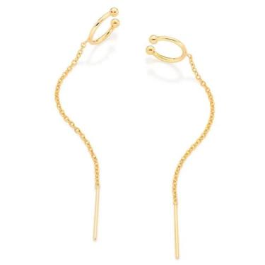 Imagem de Brincos banhado ouro 3x 24k 18k e 22k ou prata 925 pressão femininos e