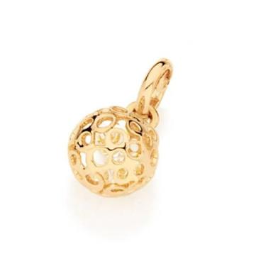 Imagem de Pingente banhado ouro 3x 24k 18k e 22k feminino rommanel globo vazado 