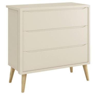 Imagem de Cômoda Gaveteiro Théo New Areia Fosco com Natural - Reller