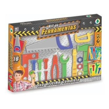 Imagem de Kit de ferramentas de brinquedo - oficina completa - monte líbano
