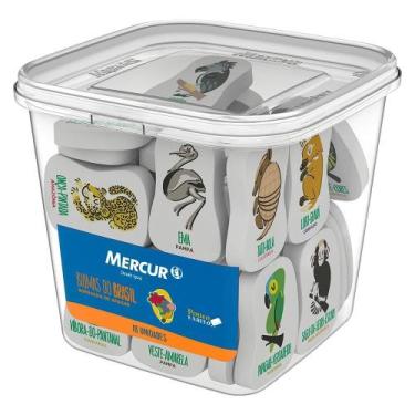 Imagem de Borracha Mercur TR Biomas Pote com 18 Unidades