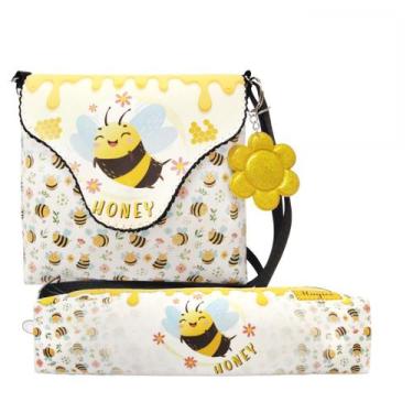 Imagem de Kit Infantil Bolsa e Estojo Abelhinha, Magicc