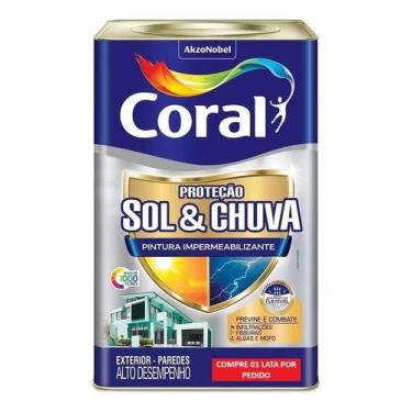 Imagem de Tinta Sol E Chuva Impermeavel 16 Litros Papel Picado - CORAL, Papel Pi