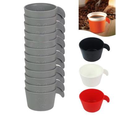 Imagem de Conjunto Copete 12 Porta Copos Descartável Cantinho Do Café Em Plástic