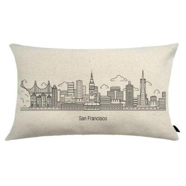 Imagem de Almofada City Retangular Estampada 30x50cm São Francisco - FASTLAR
