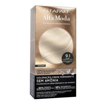 Imagem de Coloração Creme Permanente Alfaparf Alta Moda Vegano Sem Amônia 9.1 Lo