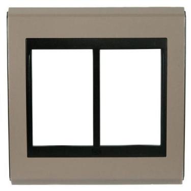 Imagem de  refinatto placa 4x4 6 posições style preto/argila  - weg