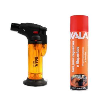 Imagem de Kit Maçarico Portatil MKP1300 Kala + Refil de Gás Para Isqueiros