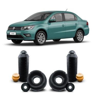 Imagem de Par Kit Coxim Rolamento Batente Coifa Amortecedor Dianteiro Volkswagen