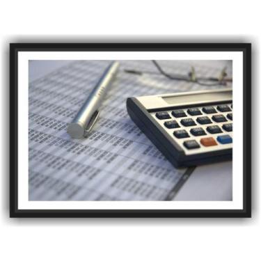 Imagem de Quadro Decorativo Profissão Contabilidade Decoração De Salas Com Moldu