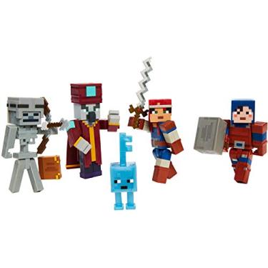 Imagem de Mattel Minecraft Dungeons 3.25” Desert Temple Battle Pack with Mini Figures, Suits of Armor and Weapons, Action, Adventure and Storytelling Play and Display Gift for Kids Age 6 and Older