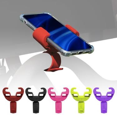 Imagem de Black Harp Suporte de telefone de silicone para bicicleta projetado para Peloton e bicicleta ergométrica - Suporte de celular para acessórios de bicicleta ergométrica estacionária