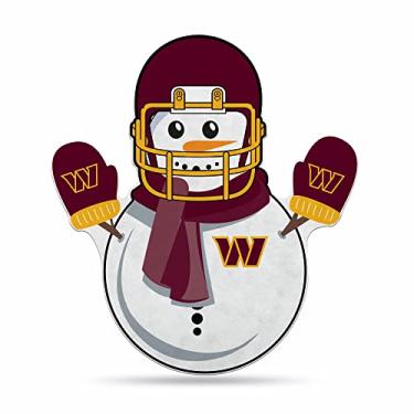 Imagem de Rico Industries Flâmula de corte em forma de boneco de neve NFL Green Bay Packers - Decoração de casa e sala de estar - Feltro macio EZ para pendurar