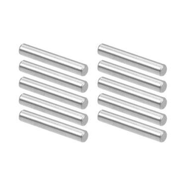 Imagem de TOP-VIGOR 10 pinos de suporte de prateleira de pino de cavilha de 4 mm x 25 mm, pino de suporte cilíndrico de aço inoxidável 304 elementos de fixação tom prateado
