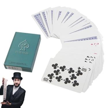 Imagem de baralho de cartas de mágico | Truque de mágica fácil para mágico - Ótima novidade presente cartas de baralho mágicas adereços shows de palco para festas divertidas brinquedos mágicos e jogos de mesa