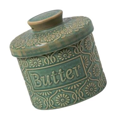 Imagem de Baoblaze Manteiga Crock Cerâmica Uso Doméstico Manteigueira Francesa para Manteiga Fresca para Barrar