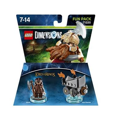 Imagem de LEGO Dimensions: Lord of the Rings - Gimli w/ Axe Chariot