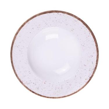 Imagem de Prato Pasta Tramontina Rústico Marrom Porcelana 27cm