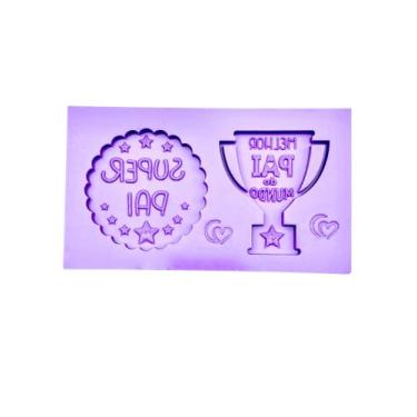 Imagem de F1646 molde de silicone dia dos pais mini confeitaria biscuit - confei