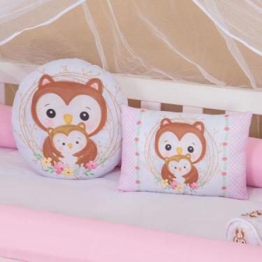 Imagem de Kit Almofadas Decorativas Infantil Corujinha Rosa - Miguel Baby