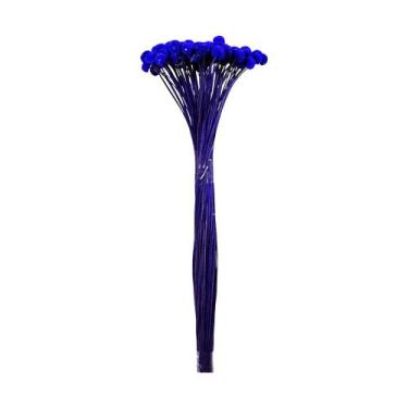 Imagem de Botão Coroinha Azul Desidratado - Tem Flores