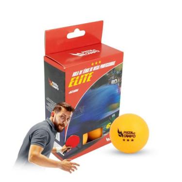 Imagem de Bola tênis de mesa ping pong 3 estrelas Pista e Campo - 6un