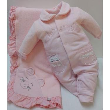 Imagem de Saída Maternidade Bebê Menina Bordado Le Bhua Paraiso 13398 - Le Bhua 