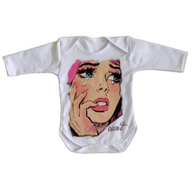 Imagem de body nenê criança roupa bebê manga longa No I Cant  - Empório Dutra, P