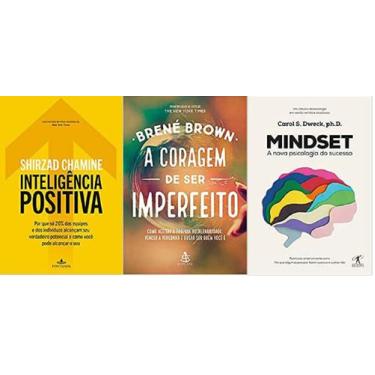 Imagem de KIT 3 LIVROS Inteligência positiva + Mindset + A coragem de ser imperf