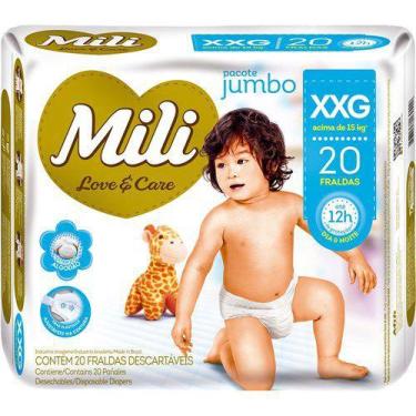 Imagem de Fraldas Mili Love & Care Xxg Jumbo 20Un