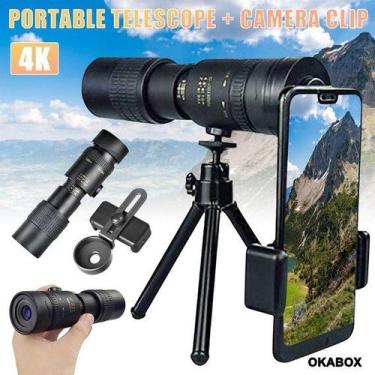 Imagem de Telescópio Monocular Pom 4k 10-300x40mm Super Telefoto Zoom - LELONG-5