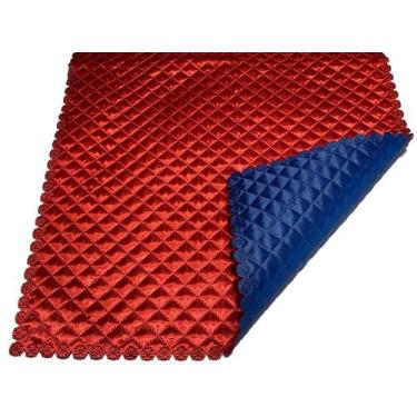 Imagem de Caminho de Mesa Natal Trilho 48cm X 1,48m Cetim Matelassê - Fitas e Fe