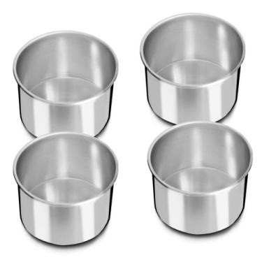 Imagem de KIT COM 4 FORMAS REDONDAS PARA BOLO - 15x10cm - Nutri Family