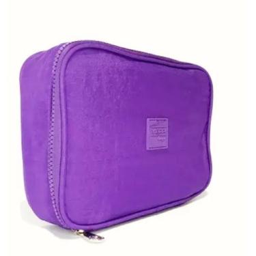 Imagem de Estojo Escolar Box Nylon Retangular Zíper Yepp MB13029-E, Roxo