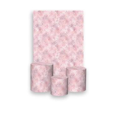 Imagem de Painel De Festa Vertical 1,50 x 2,20 + Trio De Capas Cilindro - Efeito