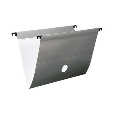 Imagem de Pasta Suspensa Delloplus 0099 Prata Com 6 Unidades