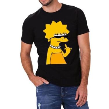 Imagem de Camiseta Lisa Simpsons Meme Camisa Unissex DTF - SEMPRENALUTA , Preto,