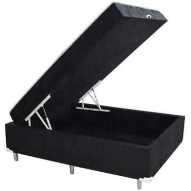 Imagem de Box bau conjugada mola viuvo suede (110kg - 1.28x1.88x56) - GENKI KENK