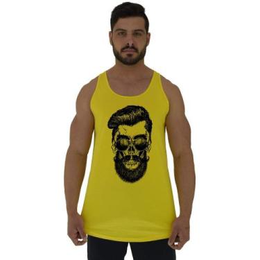 Imagem de Regata Longline Estampada Masculina MXD Conceito Caveira de Óculos Esc