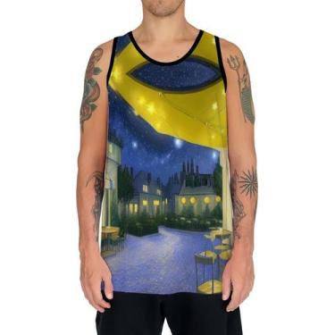 Imagem de Camiseta Regata Van Gogh Releitura Café no Terraço à Noite 2 - Enjoy S