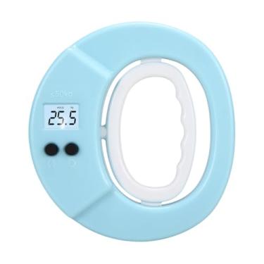 Imagem de Deevoka Testador de força de preensão, exercitador de fortalecimento portátil, dinamômetro eletrônico de mão para exercícios esportivos, academia, Azul