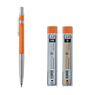 Imagem de ZEESOON Xeno Promate Lead Holder Pen Mechanical Pencil & B Lead Case Set 1.3mm, 2.0mm (2.0mm Bundle)