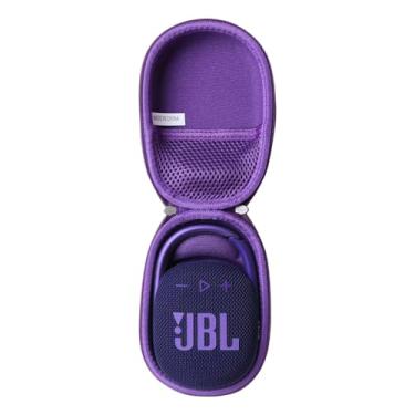 Imagem de Adada Estojo rígido de viagem para JBL Clip 5 - Mini alto-falante Bluetooth portátil (roxo)