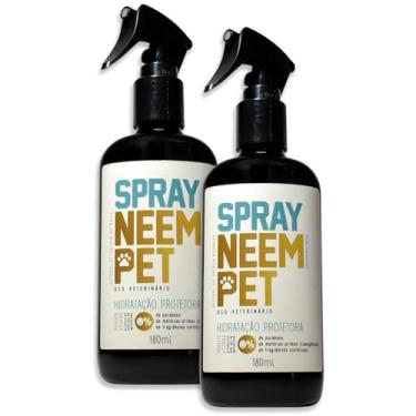 Imagem de Kit 2 Spray Neem Pet 180ml Repelente Natural Spray Anti Pulgas, Carrapatos e Mosquitos