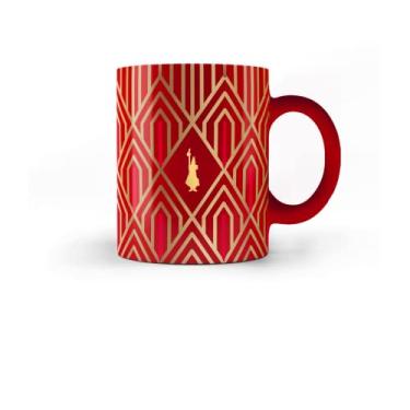Imagem de Bialetti Caneca Glamour Deco, porcelana, 330 ml, vermelha